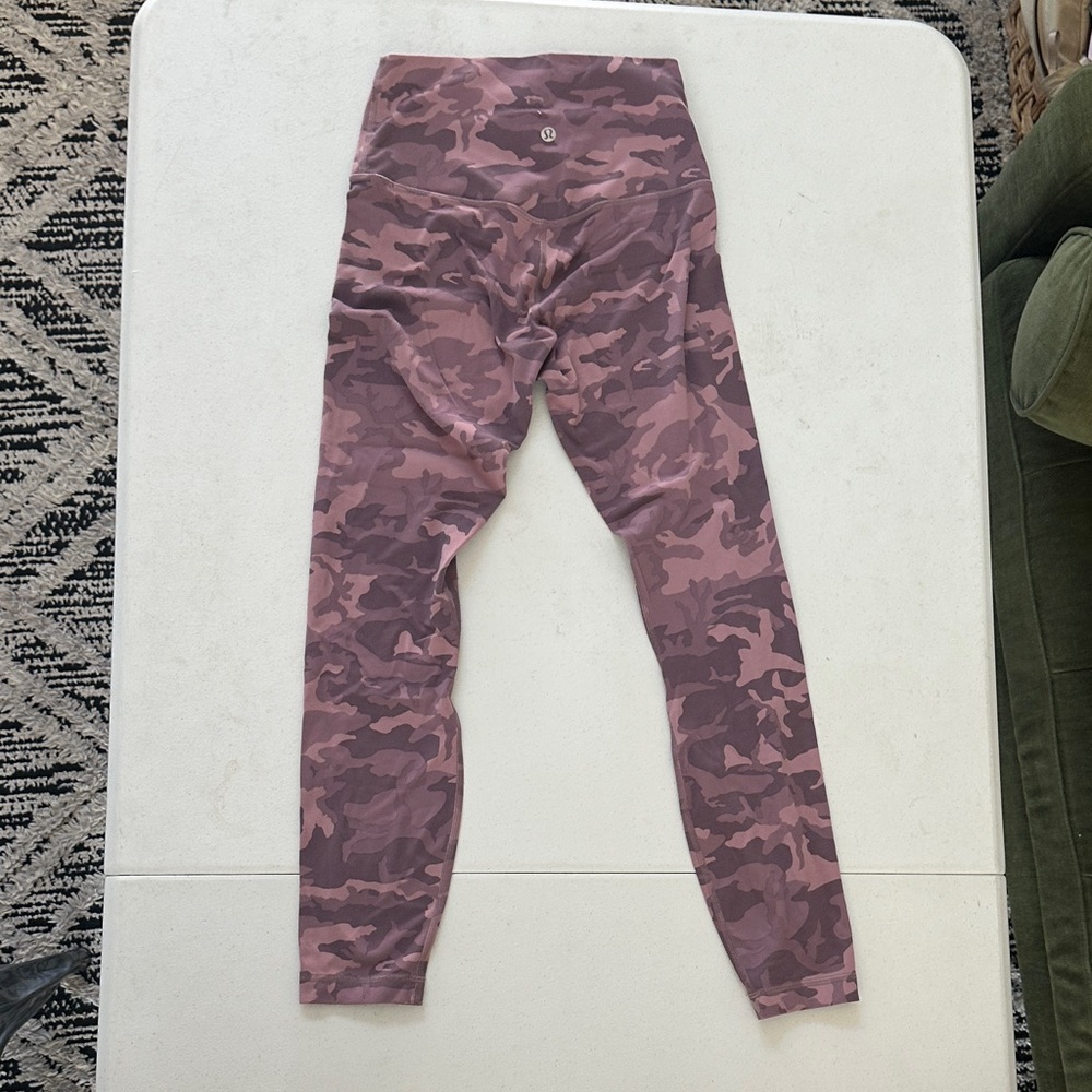 Lululemon Athletica Pink Camo Leggings